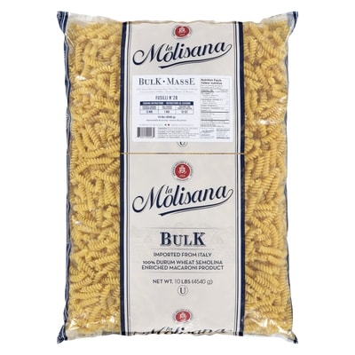 La Molisana Pâtes 100 % Semoule De Blé Dur Fusilli N°28 4540 g, 0,46 $/100g