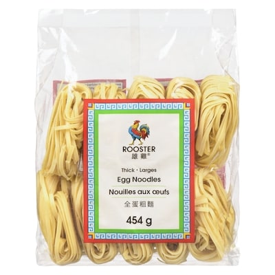 Rooster Thick Egg Noodles 454 g, $0.77/100g