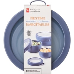 le Choix du Président Contenants emboîtables - Bleu 3 ea, 3,67 $/1ch