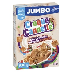 General Mills Croque Cannelle, Céréales Pour le Petit-déjeuner, Grains Entiers, Format Géant 830 g, 1,20 $/100g