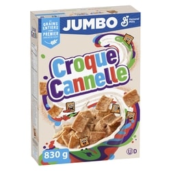 General Mills Croque Cannelle, Céréales Pour le Petit-déjeuner, Grains Entiers, Format Géant 830 g, 1,20 $/100g