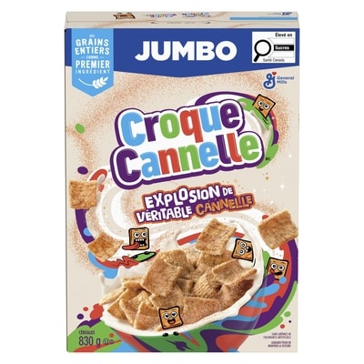 Croque Cannelle, Céréales Pour le Petit-déjeuner, Grains Entiers, Format Géant