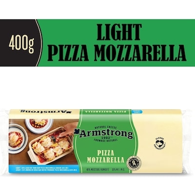 Armstrong Light Pizza Mozzarella Cheese 400 g, $2.00/100g