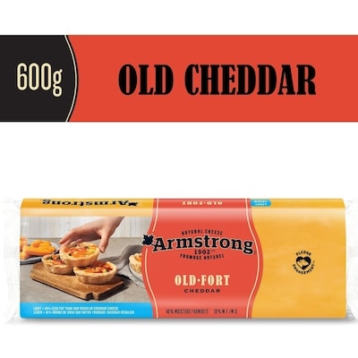 Armstrong Light Old Cheddar Cheese 600 g, $1.92/100g