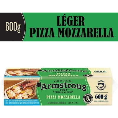 Armstrong Fromage pizza Mozzarella léger 600 g, 1,92 $/100g