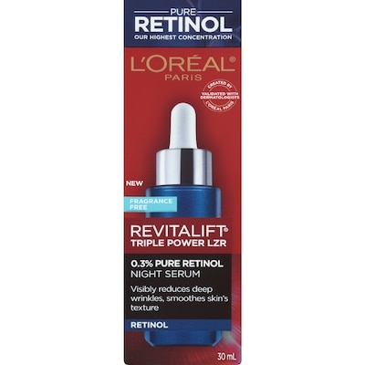 L'Oreal Paris Revitalift Serum with 0.3%Night Serum for Face 30 ml, $114.63/100ml
