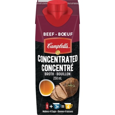 Campbell's Concentrated Beef Broth 250 ml, $0.60/100ml