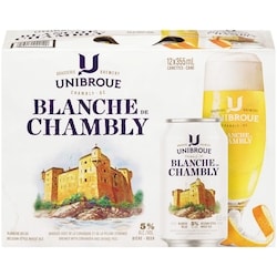 Unibroue Blanche De Chambly Beer (ID required at pick-up) 12x355.0 ml, $0.45/100ml