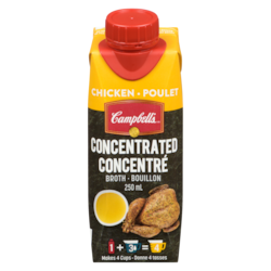 Campbell’s Bouillon de poulet concentré 250 ml, 0,70 $/100ml