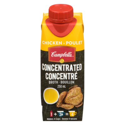 Campbell’s Bouillon de poulet concentré 250 ml, 0,80 $/100ml