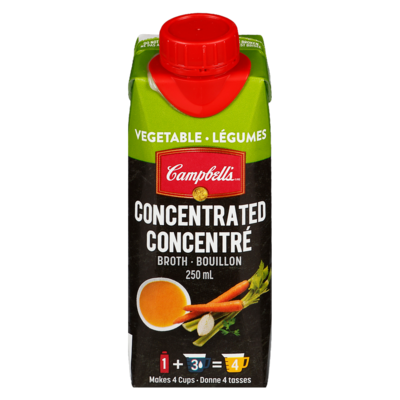 Campbell’s Bouillon de légumes concentré 250 ml, 1,20 $/100ml