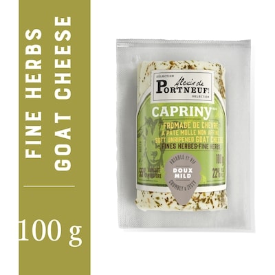 Alexis Portneuf Fine Herbs Capriny Goat Cheese 102 g, $6.66/100g
