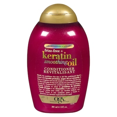 Ogx Frizz-Free + Keratin Smoothing Oil Conditioner, 5 In 1 385 ml, $2.98/100ml