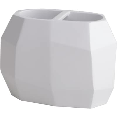 Faceted Toothbrush Holder