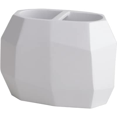 Faceted Toothbrush Holder