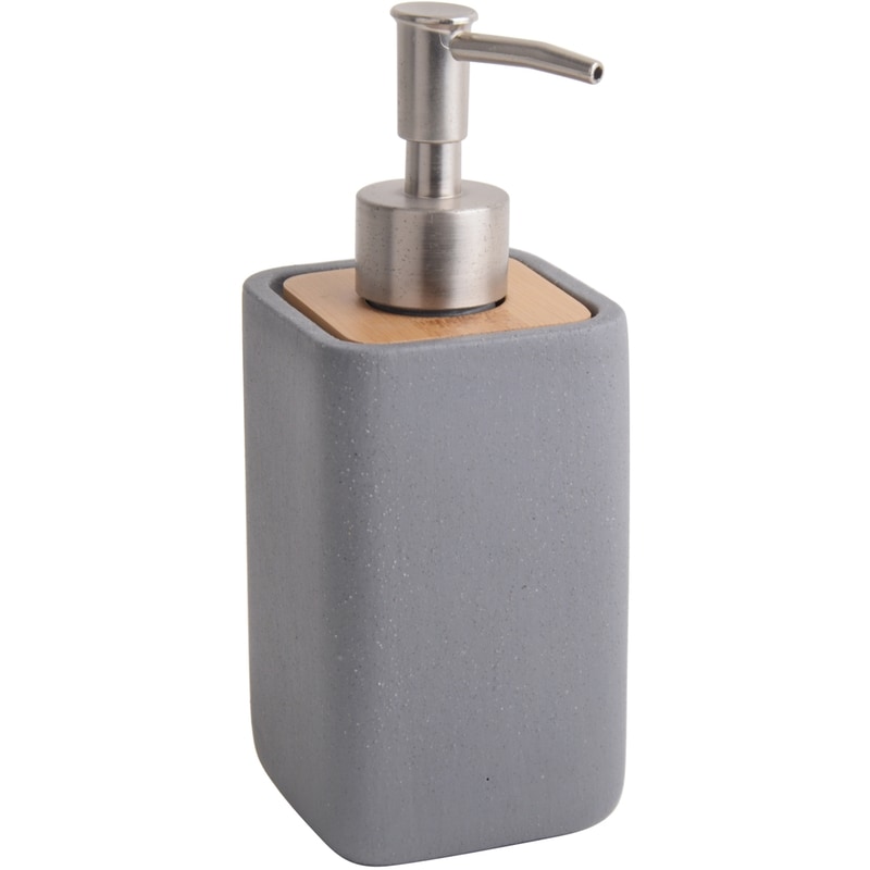 Bamboo Soap Dispenser, Grey