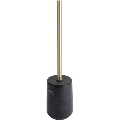 Life at Home Marble Toilet Brush Holder, Polyresin, Stainless Steel, and Plastic, Black Marble Effect and Gold 1 ea, $15.00/1ea