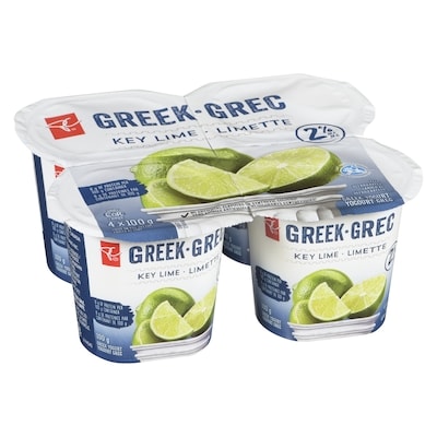 Yogourt grec 2 % M.G., limette