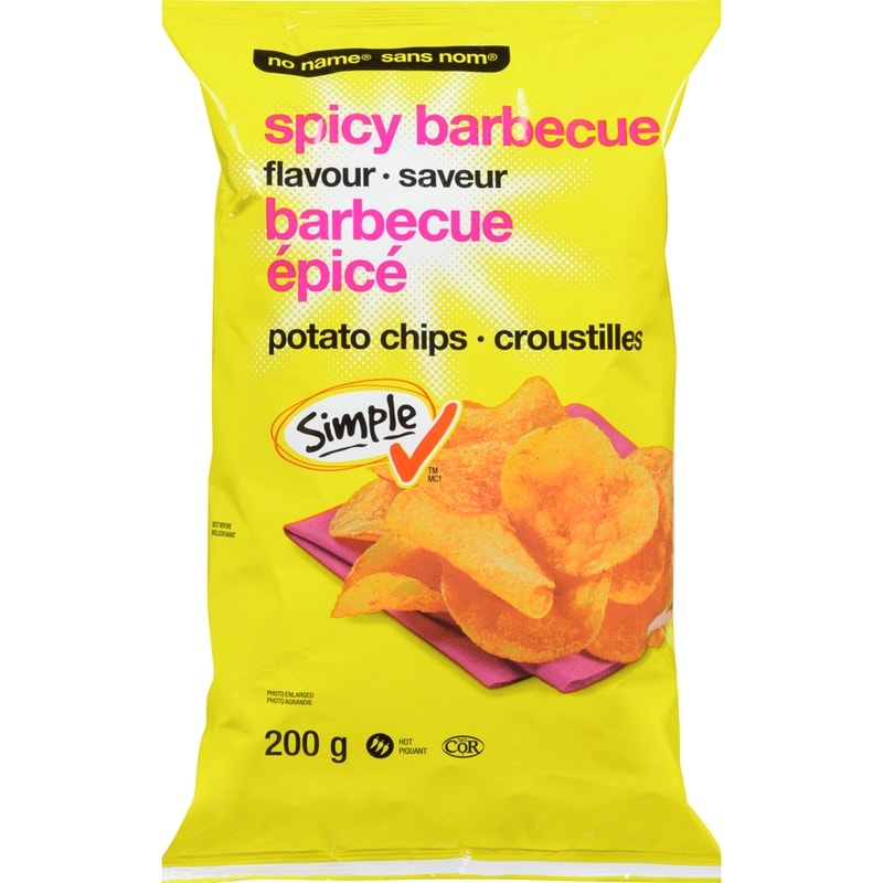 Spicy Barbecue Potato Chips 