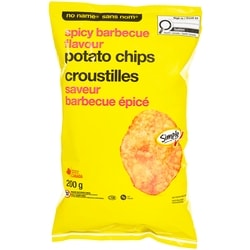 No Name Spicy Barbecue Potato Chips 200 g, $0.72/100g