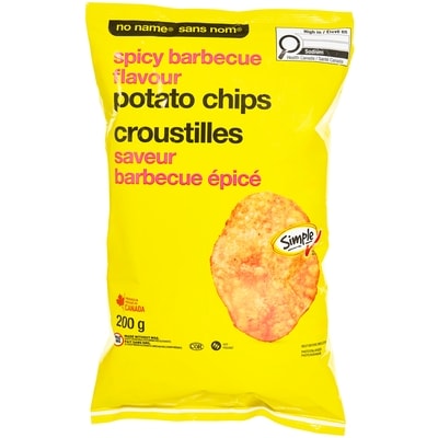 No Name Spicy Barbecue Potato Chips  200 g, $0.75/100g