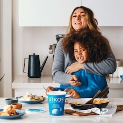 Oikos Extra Creamy Greek Yogurt, Cappuccino, On the Bottom, 9
