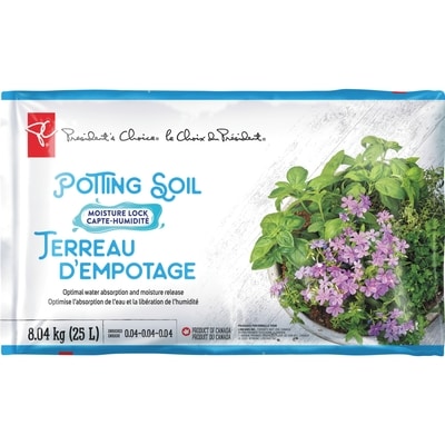 le Choix du Président Terreau D'Empotage capte humidite, 25L 1 ea, 10,00 $/1ch