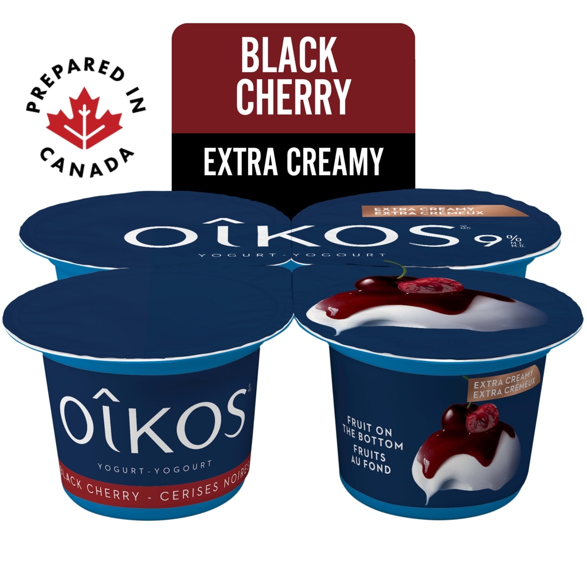 Oikos 9% Greek Yogurt Extra Creamy Cappuccino On The Bottom