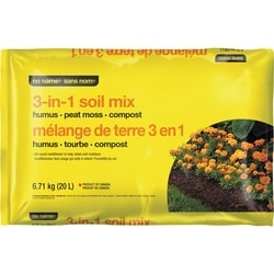 No Name 3 In 1 Soil Mix 20L 1 ea, $3.00/1ea