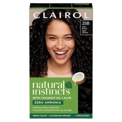 Clairol Natural Instincts SB Noir Soyeux, Coloration demi-permanente sans ammoniaque 1 ea, 9,00 $/1ch