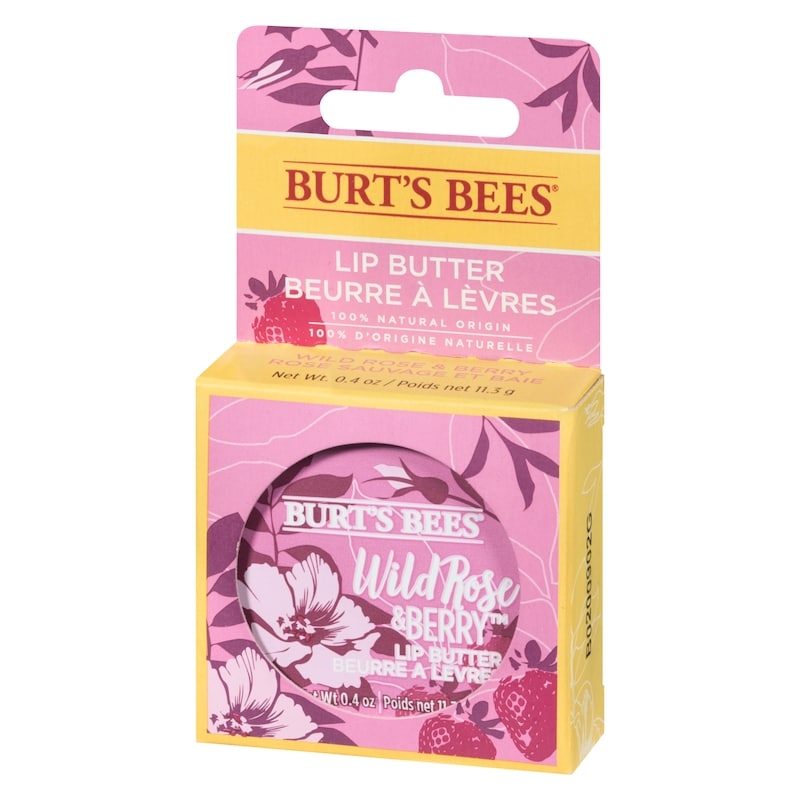 100% Natural Origin Moisturizing Lip Butter with Wild Rose and Berry