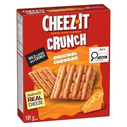Cheez-It Baked Snack Crackers Crunch Original Cheddar 191 g, $1.05/100g