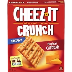 Cheez-It Baked Snack Crackers Crunch Original Cheddar 191 g, $1.05/100g