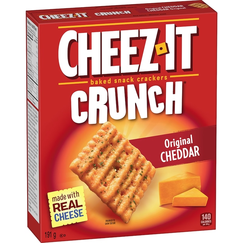 Baked Snack Crackers Crunch Original Cheddar