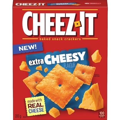 Cheez-It Baked Snack Crackers Extra Cheesy Flavour 200 g, $1.90/100g