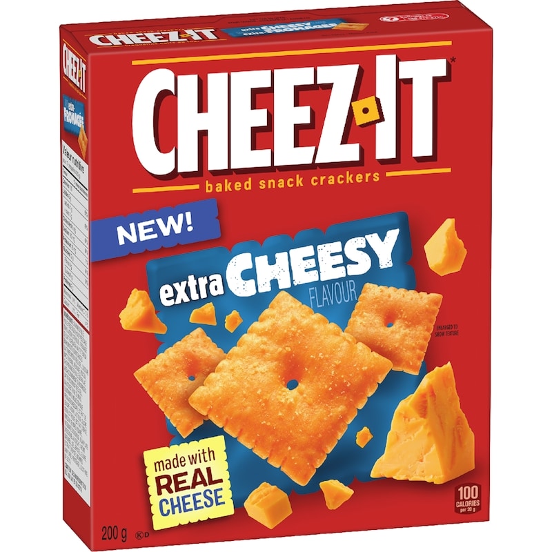 Baked Snack Crackers Extra Cheesy Flavour