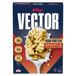 Kelloggs Vector Cereal Maple Crunch 306 g, $1.79/100g