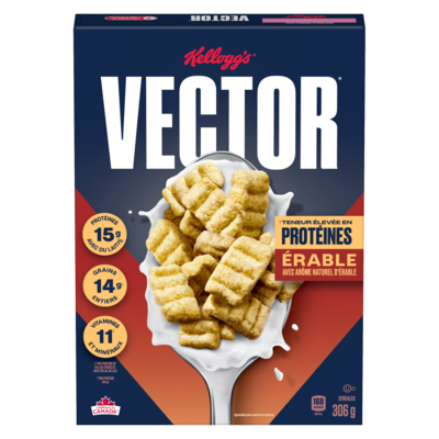 Kellogg’s VECTOR MAPLE 306GMX10 306 g, 1,47 $/100g