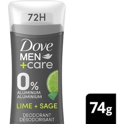 Dove Désodorisant en bâton Lime + Sauge 74 g, 13,50 $/100g