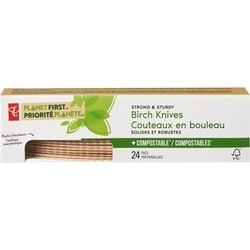 le Choix du Président Couteaux en bouleau Priorité planète 24 ea, 0,10 $/1ch