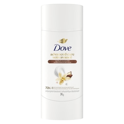 Dove Women Advanced Care Antiperspirant Vanilla & Cocoa Butter Scent 74 g, $12.15/100g