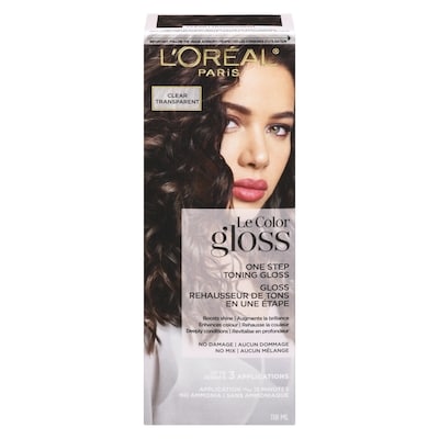 L'Oreal Paris Le Color Gloss One Step Toning Gloss Clear 118 ml, $12.71/100ml
