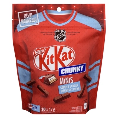 Nestlé KITKAT CHUNKY MINIS BSCT CRM 170 g, 3,11 $/100g