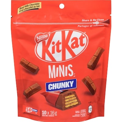 Nestlé Kitkat Chunky Minis Cello 160 g, $3.31/100g