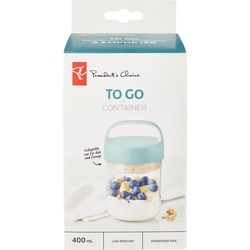 le Choix du Président Contenant à collation portatif avec tasse amovible en silicone – 400 ml 1 ea, 10,00 $/1ch