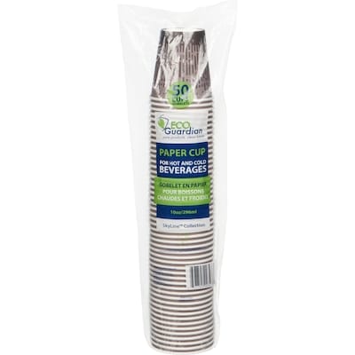 null Gobelet en papier pour boissons chaudes et froides 10oz, paquet de 50 50 ea, 4,99 $/1ch
