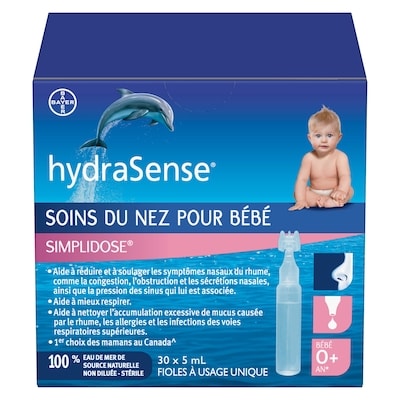 Hydrasense Fioles à usage unique Simplidose pour bébés, 30 ea, 0,42 $/1ch