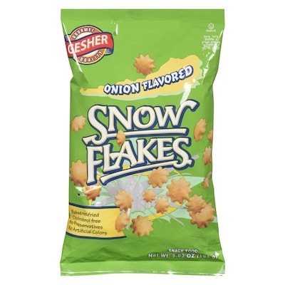 Gesher Onion Flavoured Snow Flakes 165 g, $6.05/100g