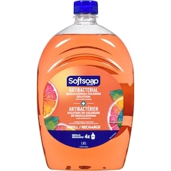 Softsoap Recharge De Savon Liquide Pour Les Mains Antibactérien Propreté Fraîche 1.47 l, 0,37 $/100ml