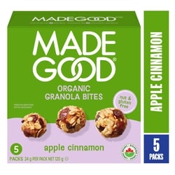 Made Good Apple Cinnamon Granola Bites 5pk 24 g, $16.67/100g